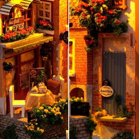 DIY Brugge Haus Buchständer – 3D Holzmodell der alten Stadt