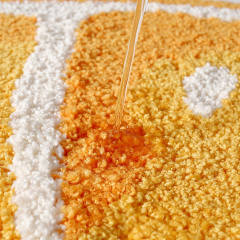 Fruchtinspiriertes Badezimmerteppich – Weich und Absorbierend