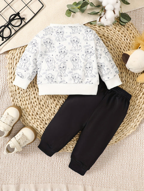 Lustiger Löwe Jumpsuit Set – Perfekt für Abenteuer im Herbst und Winter