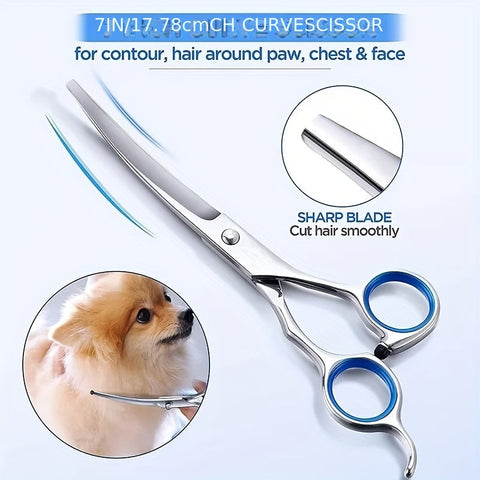 Professionelles Pflege-Set für Haustiere – Scheren und Kamm für die perfekte Pflege von Hunden und Katzen