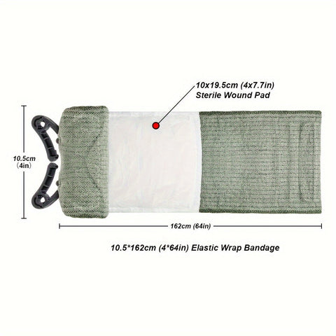 Elastische Erste-Hilfe-Binde mit Sterilem Wundverband – Universell Geeignet für Outdoor und Zuhause