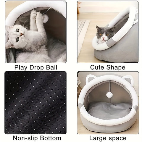 Knus Katzenhaus - Der perfekte Spiel- und Schlafplatz für deine Katze