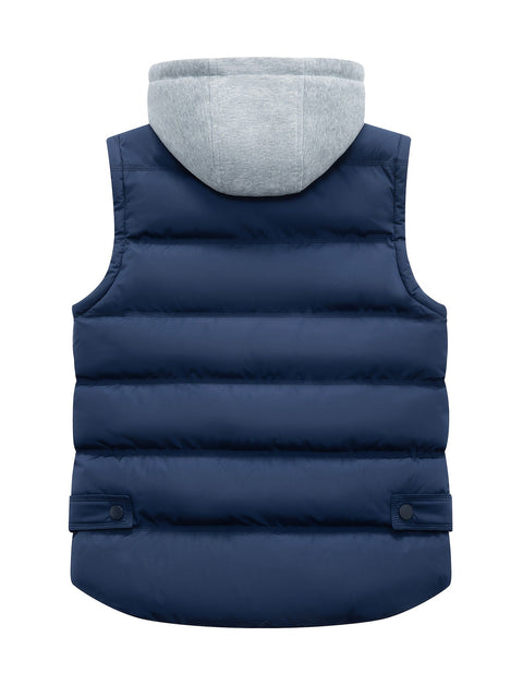 Gepolsterte Damenweste mit Kapuze – Stilvolle und Warme Winterjacke ohne Ärmel
