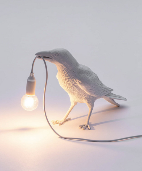 Krähen Tischlampe - Einzigartige und Künstlerische Beleuchtung