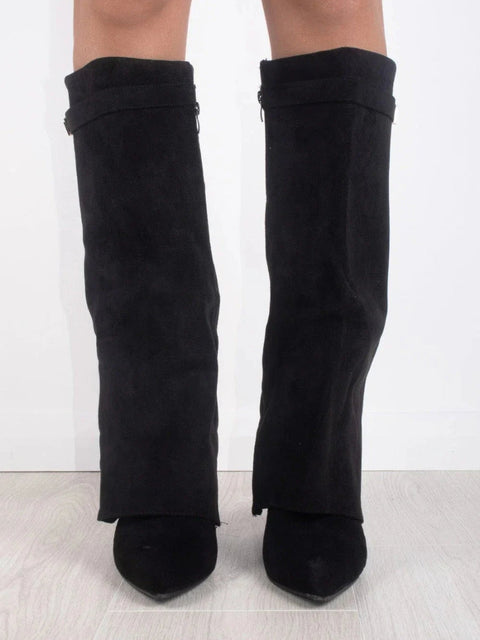 Luxe Wildleder Overknee Stiefel für Damen – Komfort und Klasse