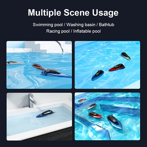 Wasser Mini Spielzeugboot – Fernbedienbar mit LED-Beleuchtung