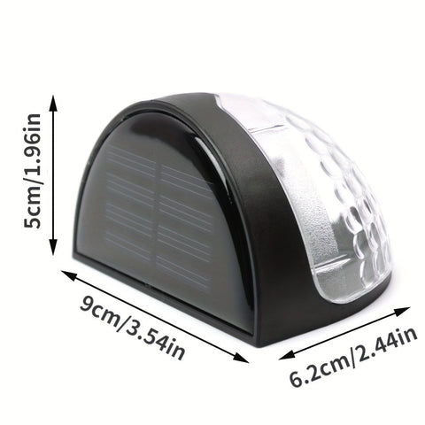 SolarGlow Halbrunde LED-Zaunbeleuchtung – Elegant und Nachhaltig