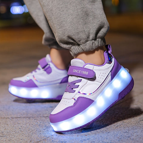 GlowRiders Roller Sneakers - Für Kinder mit Lichtspektakel