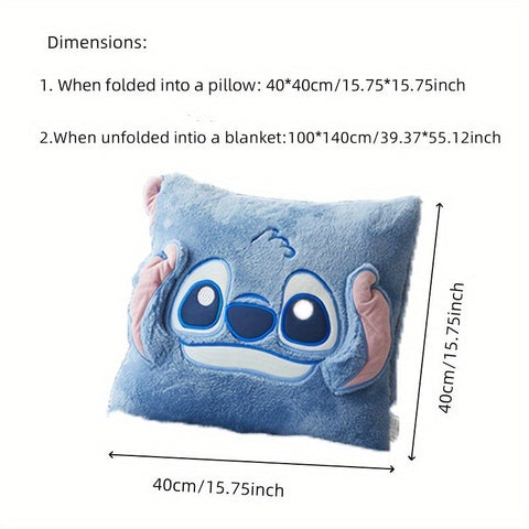 Stitch Kissen-Decke in Einem - Für Komfort und Gemütlichkeit in Einem