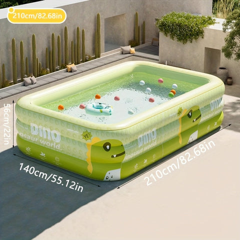 Dino Aufblasbares Schwimmbad – Sicher, Verspielt und Komfortabel