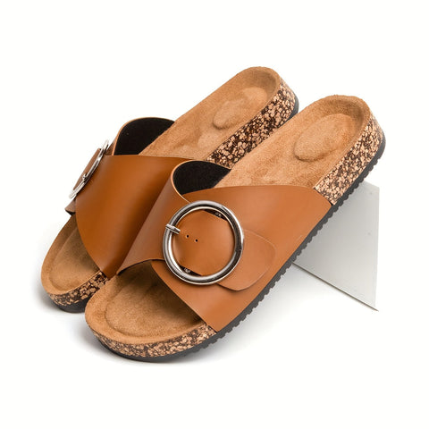 Moderne Damen Sandalen mit Metallverschluss – Komfortabel und Stilvoll für Jede Saison