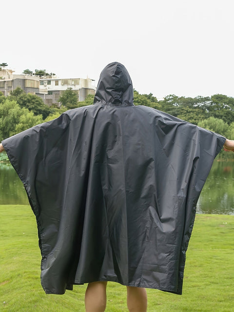 Wasserdichter 3-in-1 Poncho – Multifunktional und Atmungsaktiv für Wandern, Campen und Radfahren