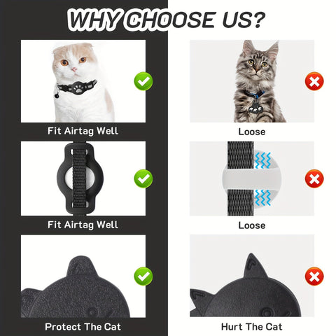 Katzenhalsband mit Sicherheitsverschluss und Glocke – Verstellbar für Katzen verschiedener Größen
