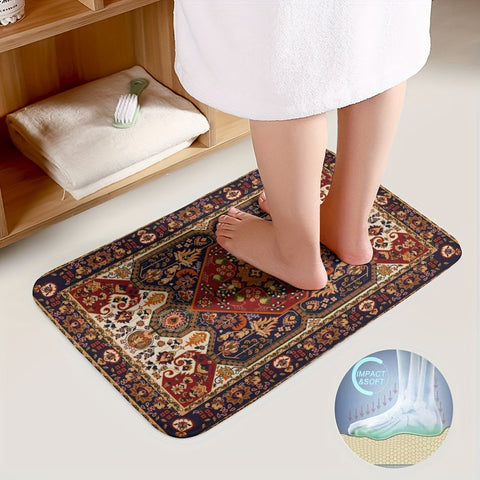 Persisch Inspirierte Badezimmer Teppich Set – Absorbierend und Rutschfest