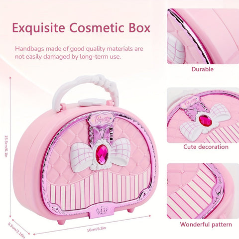 Make-up Set für Mädchen mit Kosmetiktasche - Wunderschönes Geschenk für Deine kleine Prinzessin