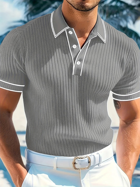 Herren Polo-Shirt mit kurzen Ärmeln – Komfortabel und stilvoll für den Sommer