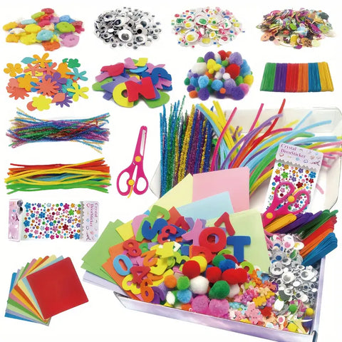 Kreative Bastelbox für Kinder – Komplette Set für fantasievolles Basteln