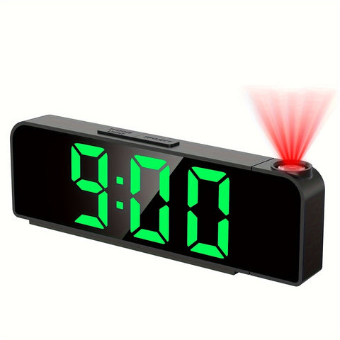 LED-Projektionswecker – Temperatur- und Datumsanzeige mit USB-Stromversorgung