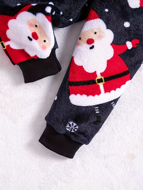 Süßes Weihnachts-Flanellen-Set - Für einen Festlichen Look für Ihr Kind