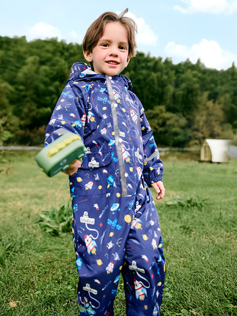 Fröhlicher Wasserdichter Regenoverall für Kinder – Atmungsaktiv und Bequem für Outdoor-Aktivitäten