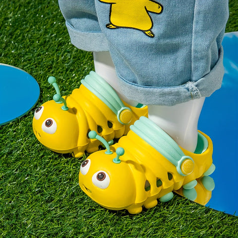 Schattige Insektenpantoffeln für Kinder – Leicht mit starkem Grip