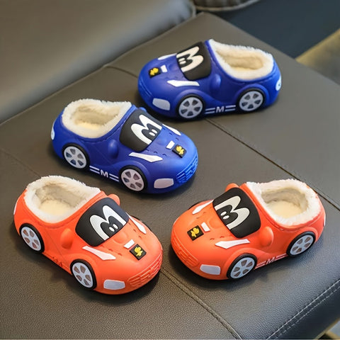 Fröhliche Auto Hausschuhe für Kinder - Spielerisch und Bequem für Zu Hause