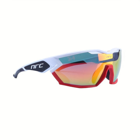 Polycarbonat Fahrradbrille mit 3 Gläsern – Winddichte Brille für Radfahren, Laufen und Outdoor-Aktivitäten