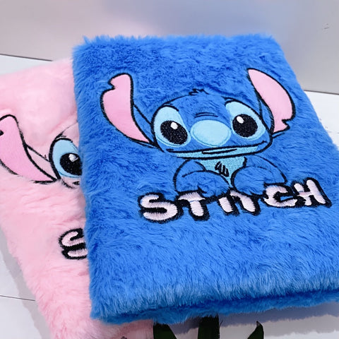 Stitch Plüsch Tagebuch – Kawaii Cartoon Notizbuch für Erwachsene und Kinder