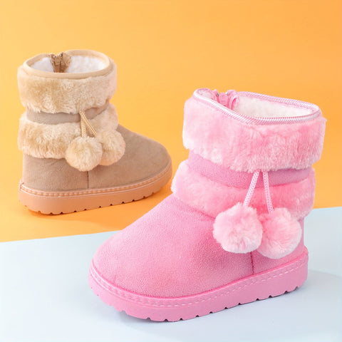 Niedliche Plüschstiefel für Mädchen - Für Wärme und Komfort