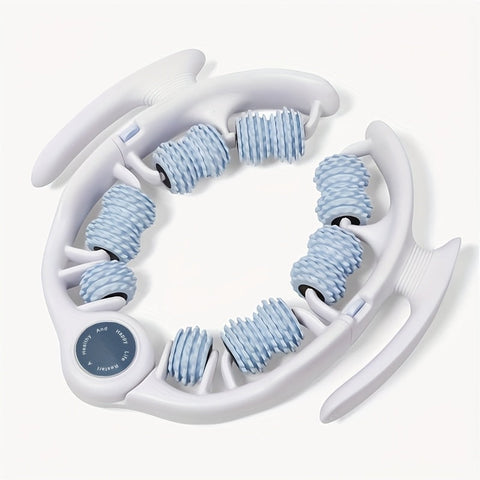 FlexiRoller 14-Rollen Massageroller – Tiefe Muskelentspannung mit Beinklemme