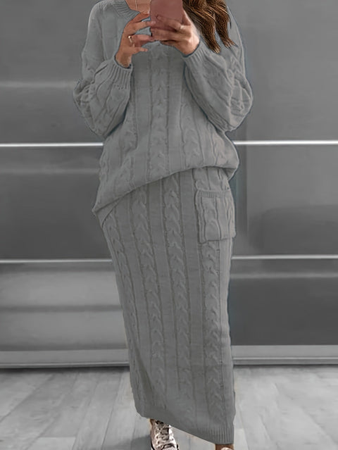 Luna Plus-Size Sweater Set - Bequem und Stilvoll für den Herbst & Winter