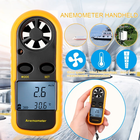 Kompakter Digitaler Windschnellmesser – Handheld und Präzise für Outdoor-Messungen