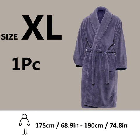 Luxe Unisex Coral Fleece Bademantel – Ultraweich und Warm für Deinen Komfort
