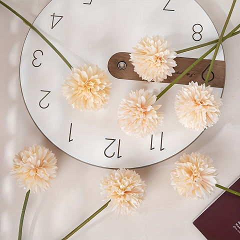 Set aus 5 Kunst-Chrysanthemen – Realistische Blumenarrangements für Hochzeiten und Wohnkultur