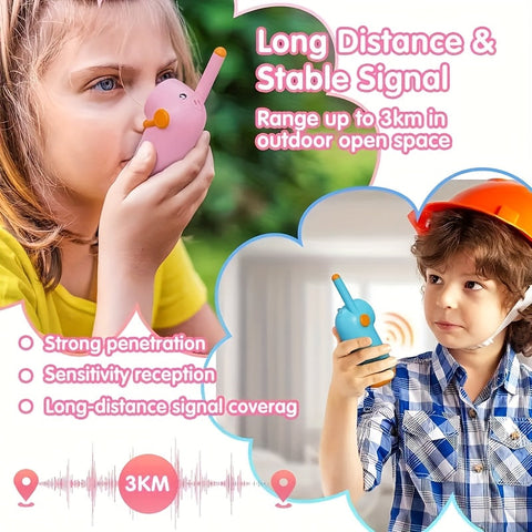 Kinder Walkie-Talkies Set – 3-Meilen Reichweite & Wiederaufladbarer Akku