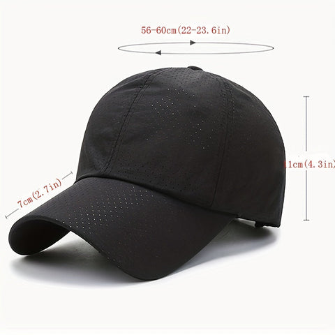 Schnell trockende Mesh-Cap – UV-beständige Cap für Outdoor-Sportarten und Aktivitäten