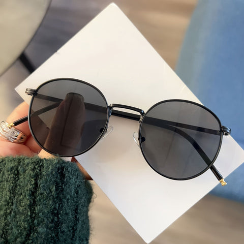 Vintage Runde Sonnenbrille für Damen – Retro-Design aus Metall und Kunststoff für jeden Anlass