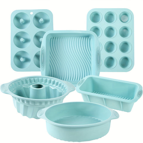 Komplettes Silikon-Bakformen-Set – Flexibel, Langlebig und Einfach zu Benutzen