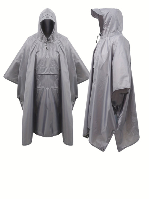 Wasserdichter 3-in-1 Poncho – Multifunktional und Atmungsaktiv für Wandern, Campen und Radfahren