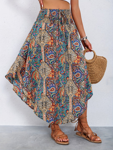 Paisley-Druck Hohe Taille Rock – Stilvoll und Bequem für Sommer und Frühling
