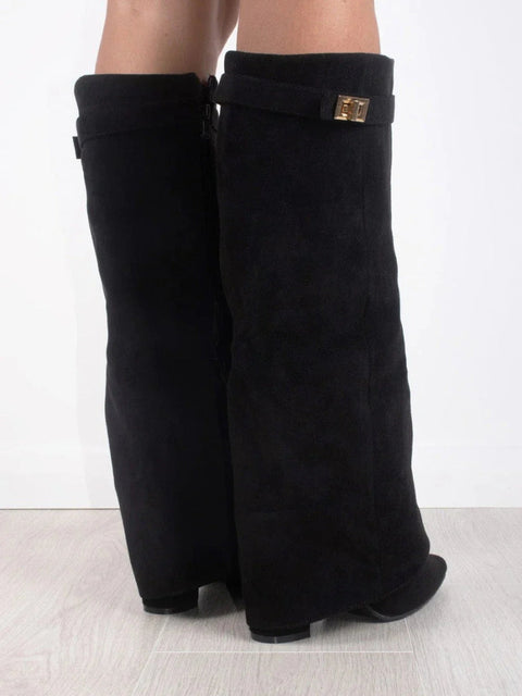 Luxe Wildleder Overknee Stiefel für Damen – Komfort und Klasse