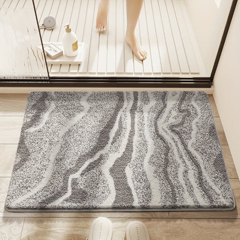 Fluffy Flocking Badmat – Absorbierend und Weich für Badezimmer oder Küche