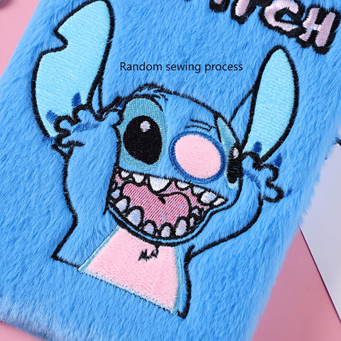 Stitch Plüsch Tagebuch – Kawaii Cartoon Notizbuch für Erwachsene und Kinder