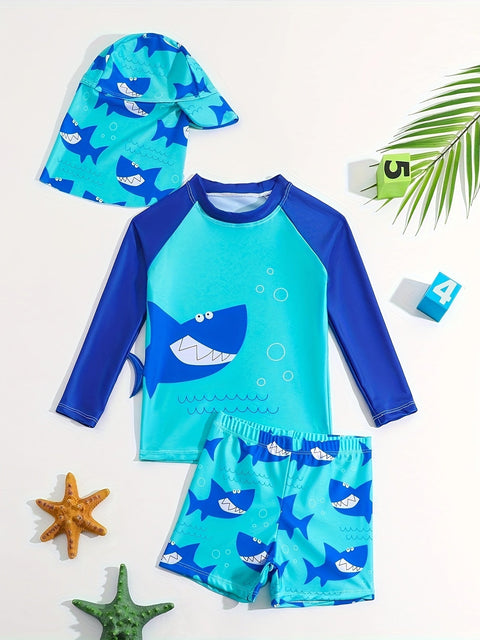 Haie Schwimmset 3-teilig für Jungen – Komfortabel & Schutz in der Sonne