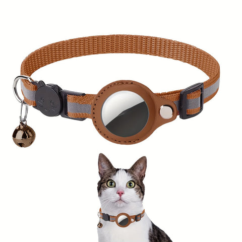 Reflektierendes Katzenhalsband – Sicherheitsverschluss und Glocke für zusätzliche Sichtbarkeit