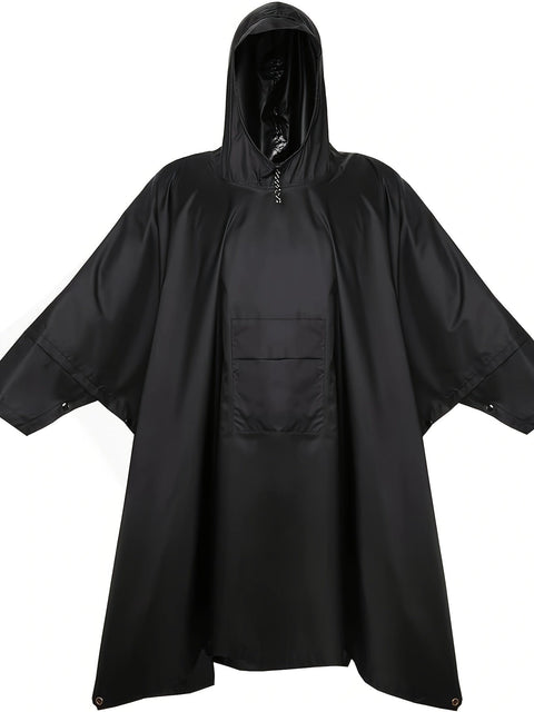 Wasserdichter 3-in-1 Poncho – Multifunktional und Atmungsaktiv für Wandern, Campen und Radfahren