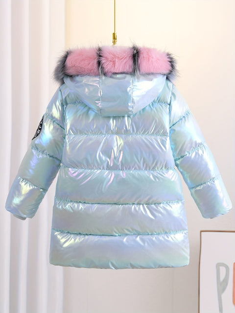 Ivy Glänzende Winterjacke für Kinder - Trendy und Warm für Kalte Tage
