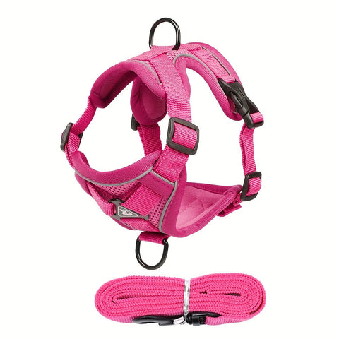 Reflektierendes Katzenharness und Leinen-Set – Ideal für Spaziergänge und Training