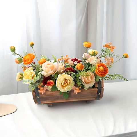 Vintage Holzblumenkasten Set – Robuster Eyecatcher für Innen und Außen