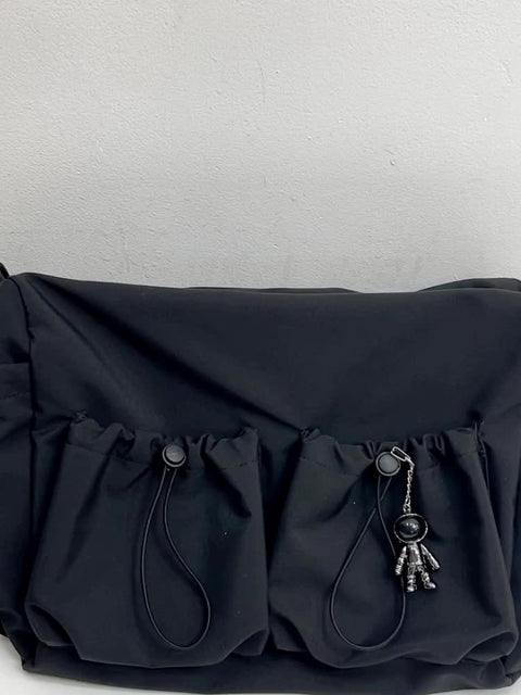 UrbanEase Umhängetasche – Zugband Schultertasche mit großer Kapazität